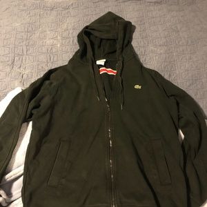 Black Lacoste hoodie